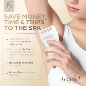 Epilady Legend 5 Rechargeable Epilator for Effortless Hair Removal