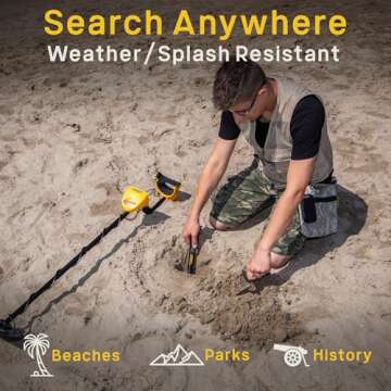 Garrett Pro-Pointer II - Metal Detector Pinpointer for Adults - Adjustable Detection Radius, 360 Degree Detection, Weather/Splash Resistant - Includes Built in Flashlight and Dirt-Separating Blade