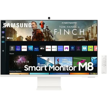 SAMSUNG 32" M80B 4K UHD HDR Smart Computer Monitor Screen with Streaming TV, SlimFit Camera Included...