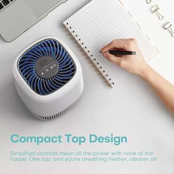 Air Purifiers for Home with H13 True HEPA Filter Up to 1076 Ft² for Pet Hair, Odors, Pollen, Smoke,...