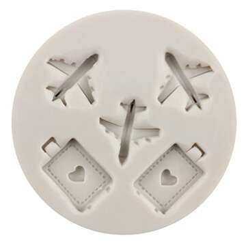 Vacation Traveler Fondant Mold Set for Themed Cakes