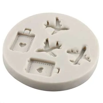 Vacation Traveler Fondant Mold Set for Themed Cakes