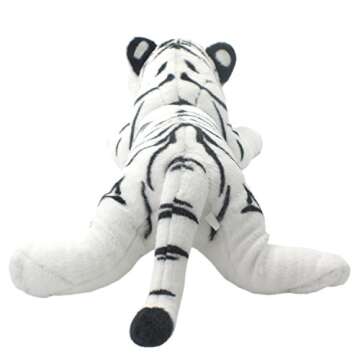 TAGLN The Jungle Animals Stuffed Plush Toys Tiger Leopard Panther Lioness Pillows (White Tiger, 16 Inch)