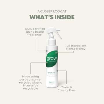 Natural Pine Forest Air Freshener Spray 100% Plant Based