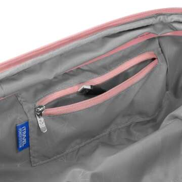 Traveler's Choice Pagosa Indestructible Hardshell Expandable Spinner Luggage, Pink, Carry-on