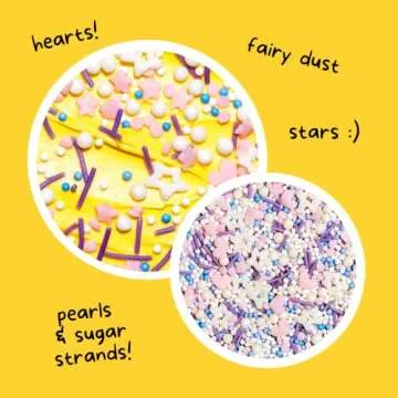 Unicorn Tracks Vegan Natural Confetti Sprinkles - No Dyes - 3oz