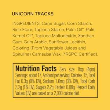 Unicorn Tracks Natural Confetti Sprinkles by Supernatural, Heart & Star Shapes, No Artificial Dyes, Soy Free, Gluten Free, Vegan, 3oz