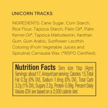 Unicorn Tracks Natural Sprinkles, Vegan & Dye-Free 3oz