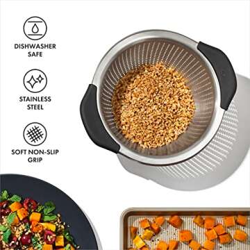 OXO Good Grips Stainless Steel 3 qt./ 2.8L Colander