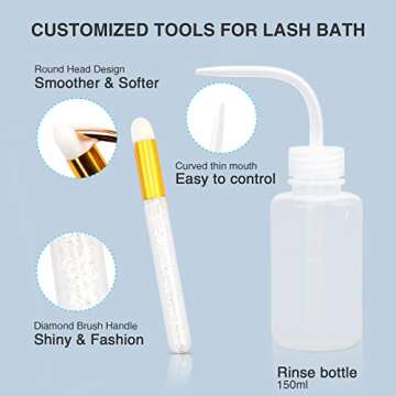 Obeyalash 100ml Lash Shampoo for Lash Extensions,Lash Extension Cleaner,Eyelash Shampoo Eyelash Exte...