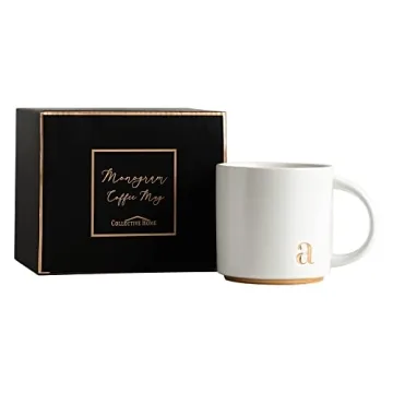 Elegant Monogram Ceramic Mug with Gift Box for All