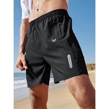 NORTHYARD Men's Athletic Running Shorts Quick Dry Workout Shorts 7"/ 5"/ 9" Lightweight Sports Gym B...