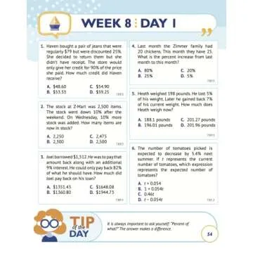 7th Grade Math Workbook with Video Explanations