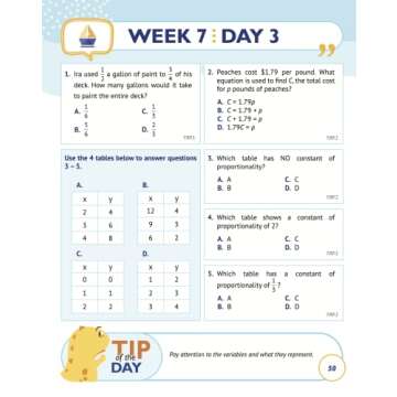 7th Grade Math Workbook with Video Explanations