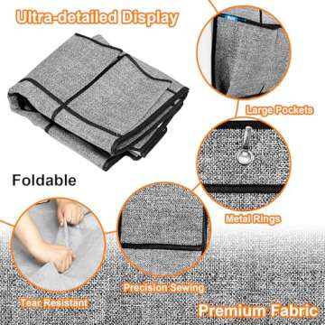 Homyfort Over the Door Shoe Organizer with 24 Pockets