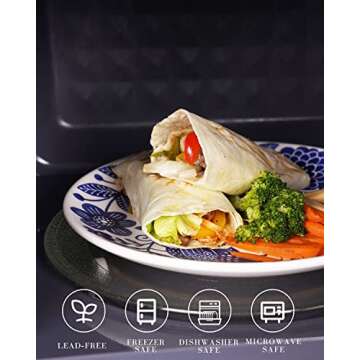 Sonemone Blue Bird Salad Plates Set of 4 for Elegant Dining