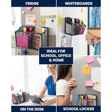 Magnetic Pencil Holder for Desk and Refrigerator | Workablez