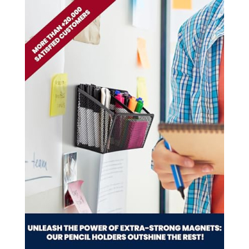 Magnetic Pencil Holder for Desk and Refrigerator | Workablez