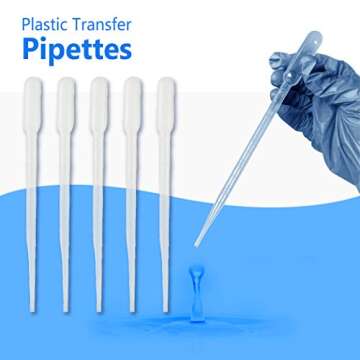 100pcs Disposable Transfer Pipettes for Aromatherapy & Labs