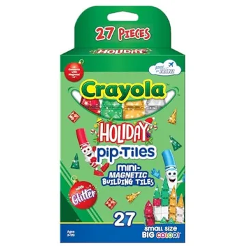 Crayola Mini PIP Magnetic Tiles STEM Travel Toys for Kids