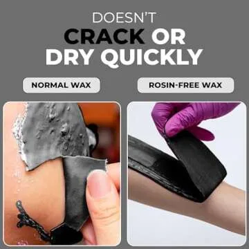 Starpil Wax 1000g / 2.2 lb Rosin Free Black Hard Wax Beads for Painless Hair Removal, Strip less Body Wax Beans, Polymer Blend Bikini Wax for Face, Coarse Hair Removal Wax Beans for Sensitive Skin
