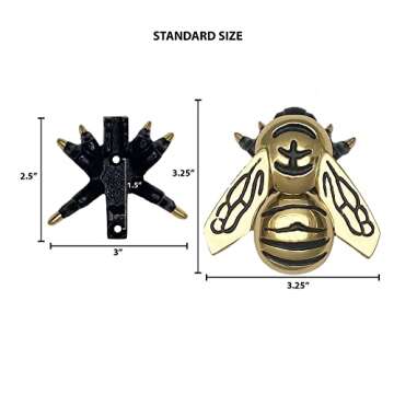 Handcrafted Brass Bumblebee Door Knocker for Home Decor