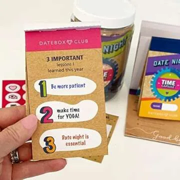 Complete Date Night Kit Includes a Time Capsule Experience: Couples Gifts, Romantic Date Night Ideas, with Instructions Guide, Capsule Jar, Prompt Book & Stickers DateBox Club - Gottman Certified