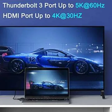 MOKiN USB C Multiport Adapter Hub Mac Dongle for MacBook Pro/Air with 4K HDMI Port, Gigabit ethernet, 2 USB, TF/SD Card Reader, USB-C 100W PD and Thunderbolt 3