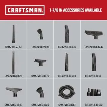 CRAFTSMAN CMXEVBE18590 9 Gallon 4.25 Peak HP Wet Dry Vac, Portable Shop Vacuum Wet and Dry with Filter, 3 Dust Bags, Hose and Attachments for Home, Garage and Automotive Cleaning