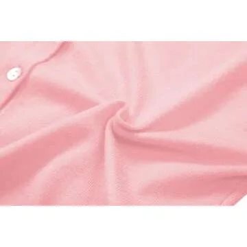 Urban CoCo Women's Long Sleeve Button Up Cropped Cardigan Sweaters for Women Crew Neck Short Bolero Shrug for Dresses Pink