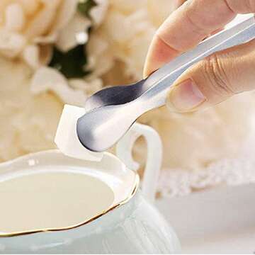 JCREN 24 Pcs Food-Grade Stainless Steel Serving Tongs