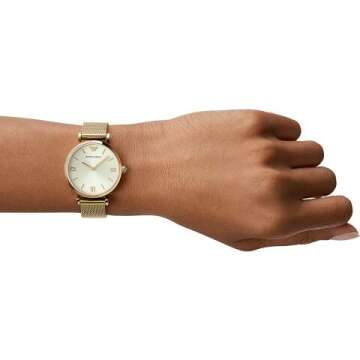 Emporio Armani Women’s Two-Hand Two-Tone Watch