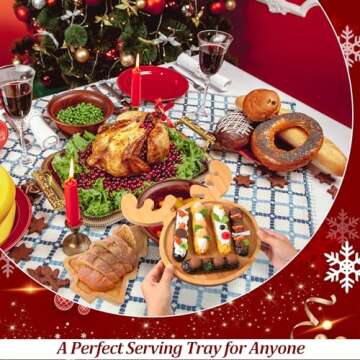 Sintuff Christmas Charcuterie Boards - Tree & Reindeer Designs
