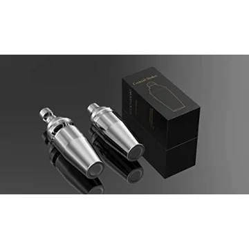 LUCKYGOOBO Cocktail Shaker - 24 oz Durable Stainless Steel
