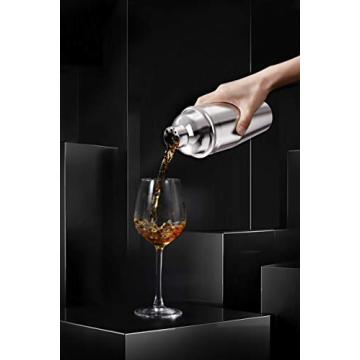 LUCKYGOOBO Cocktail Shaker - 24 oz Durable Stainless Steel