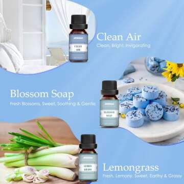 Clean Essential Oils Set for Diffusers and Soap Making