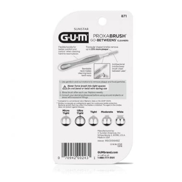 GUM Proxabrush Go-Betweens - Ultra Tight Interdental Brushes