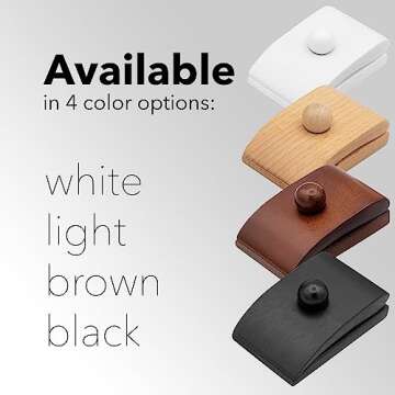 MOCTUS 4 Quilt Hangers for Wall Display, Decorate with Your Blanket and Tapestry Hangers, Wooden Rug Hangers for Wall Hangings (Black, 4 Clips with Hardware)