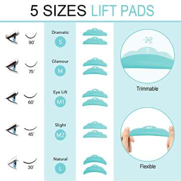 Libeauty Lash Lift Rods - Reusable Silicone Eyelash Pads