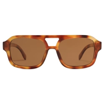 SOJOS Retro Polarized Aviator Sunglasses for Men Women 80s 90s Style