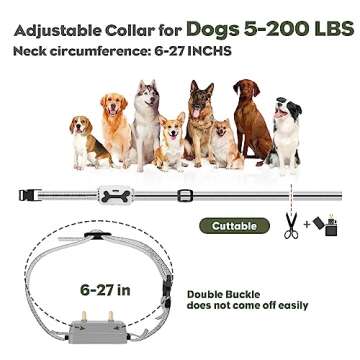 Petavern Dog Shock Collar, Electric Dog Training Collar with Remote for Large Medium Small Dogs, 2600 FT, E-Collar for Dog with 3 Training Modes, Flashlight, Waterproof, Super Long Standby Time