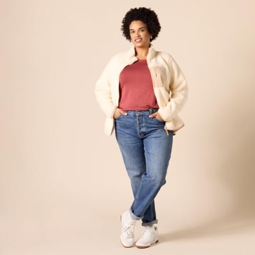 Amazon Essentials Cozy Sherpa Jacket for Women in Plus Size