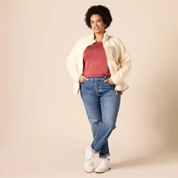 Amazon Essentials Cozy Sherpa Jacket for Women in Plus Size