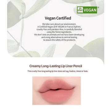 Heart Percent Dote On Mood Lip Pencil, Long-Lasting Creamy Lip Crayon Smooth Color Liner Retractable Lipstick Pencil 0.8g, #08. Cloudy Mauve