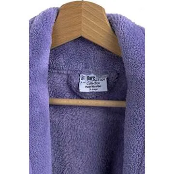 BC BARE COTTON Kids Microfiber Fleece Shawl Robe - Girls - Lavender - Large