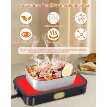 Dosevita Portable Microwave,Portable Food Warmer 12V/24V/110V 3-In-1 Car Microwave,Lunch Warmer Port...