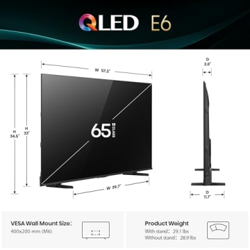Hisense 65" E6 Cinema Series QLED 4K UHD Smart Fire TV - Ultimate Home Entertainment