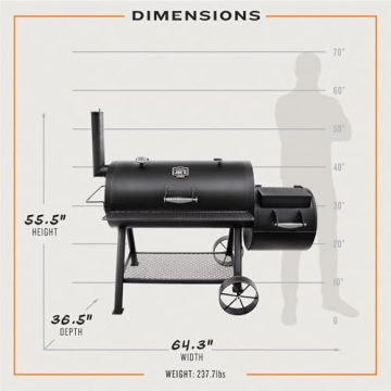 Oklahoma Joe's Longhorn Offset Smoker Perfect for BBQ Lovers