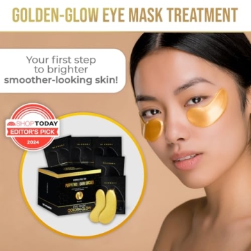 DERMORA Golden Glow Under Eye Patches for Dark Circles