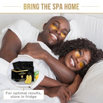 DERMORA Golden Glow Under Eye Patches for Dark Circles